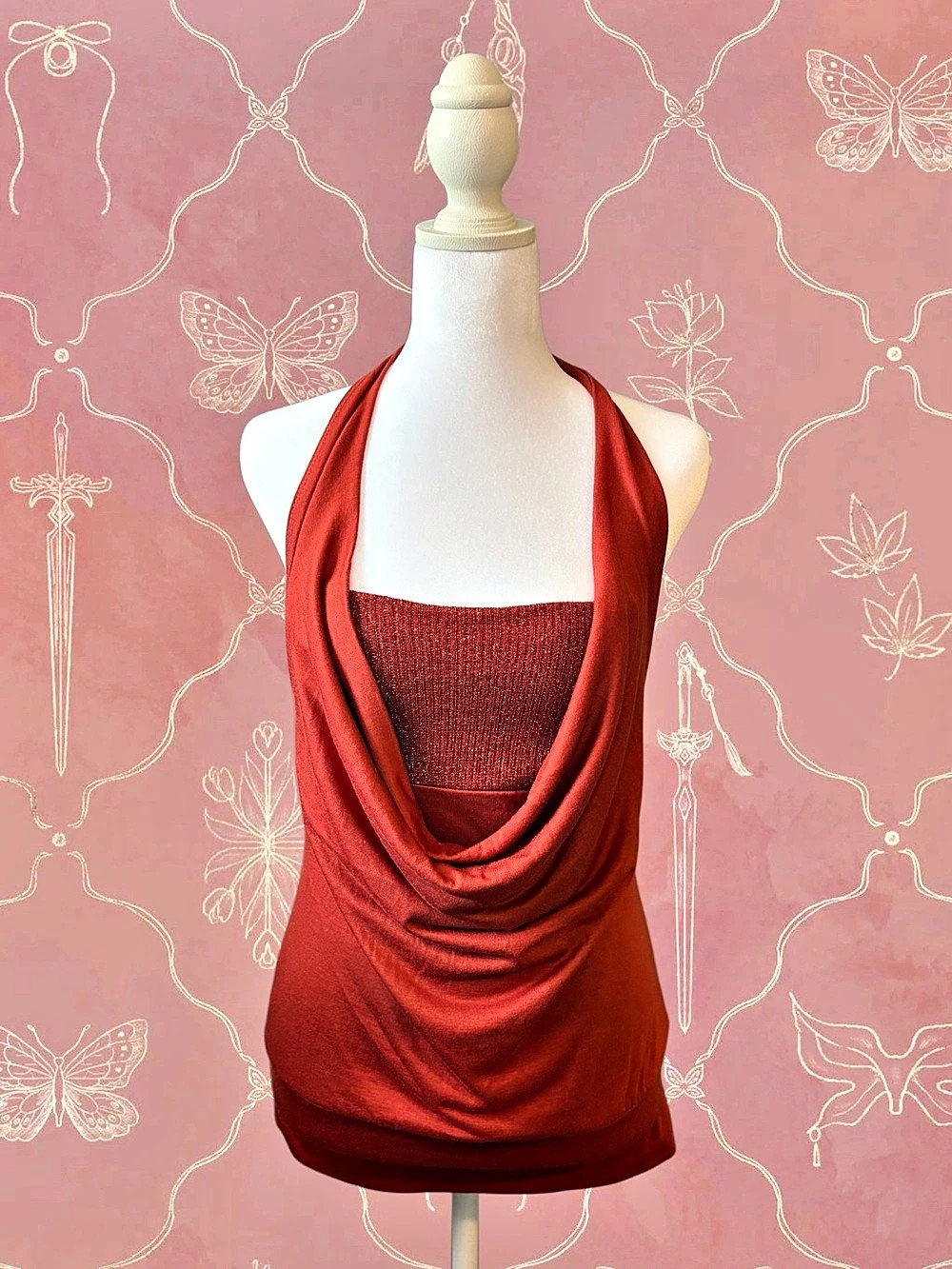 Y2K Sienna Halter Top
